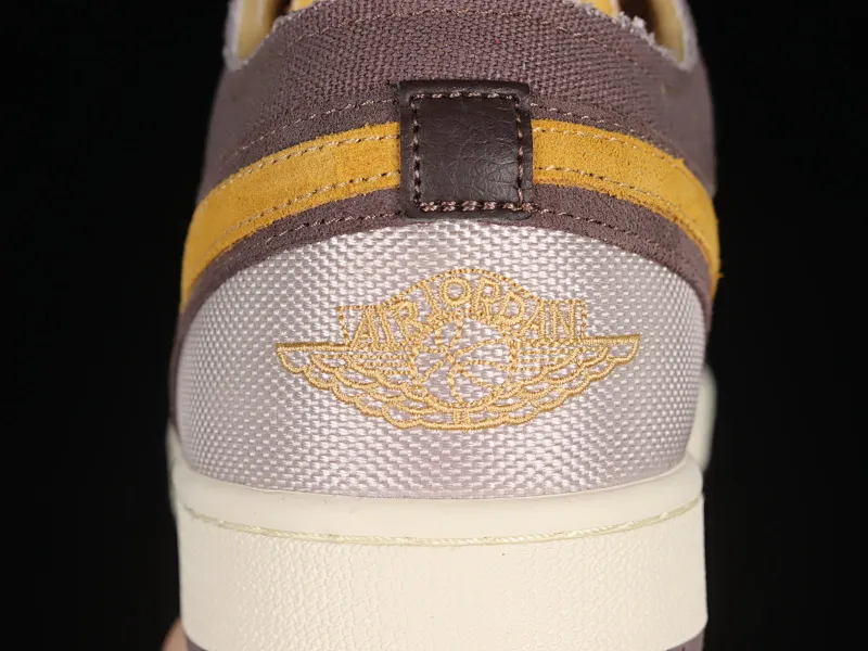 All categories Air Jordan Jordan series basketball shoes Air Jordan 1 Low Z version Air Jordan 1 Low "Taupe Hazet" AJ1 Joe 1 meter purple orange retro culture and leisure sports sneakers DN1635-200